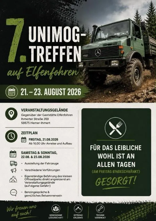 Unimog Treffen Ihmert – 7. Treffen auf Elfenohren